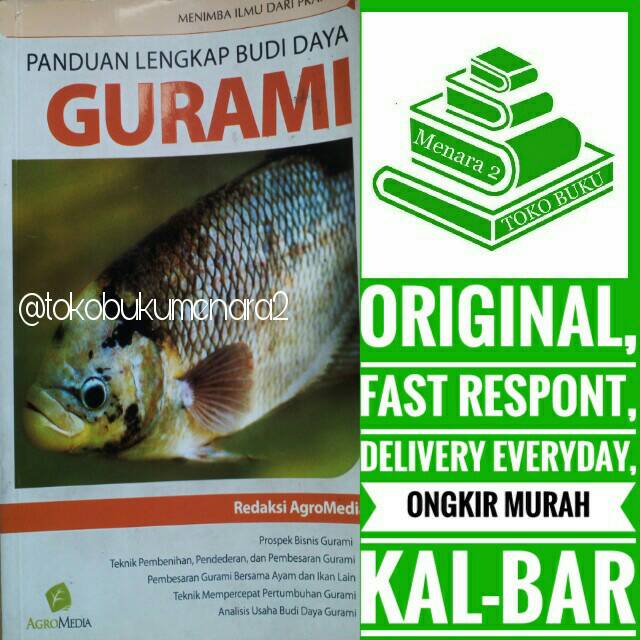 Jual Panduan Lengkap Budi Daya Gurami Indonesia