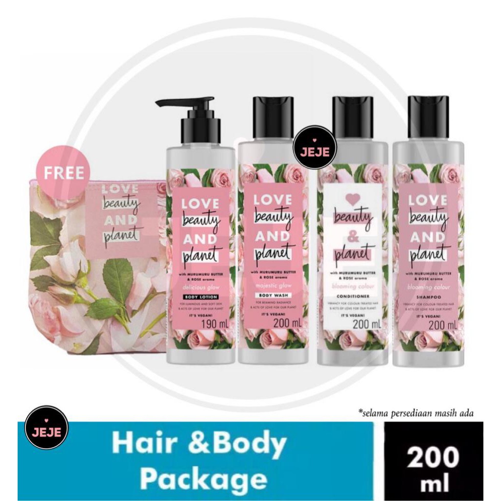 TOSERBA JEJE Paket Love Beauty & 200ml Shampoo Conditioner Body