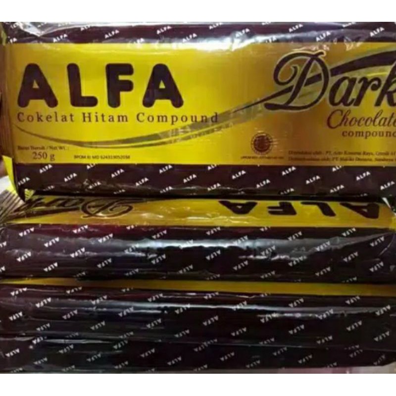 Jual Coklat Batang "Alfa", Coklat Blok, Coklat Dark Compound 500Gr | Shopee Indonesia