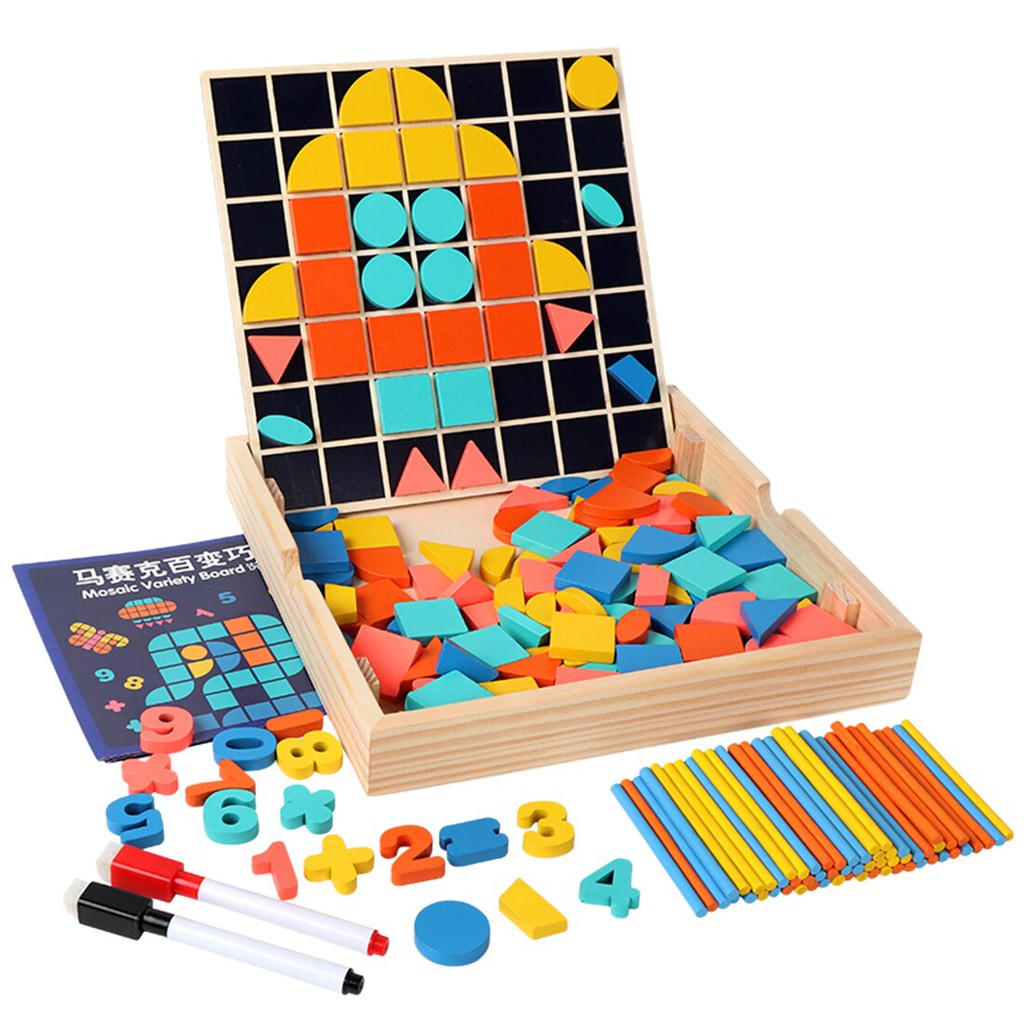 Jual Mainan Edukasi Asah Otak Puzzle Mosaic Variety Board Tangram | Shopee Indonesia