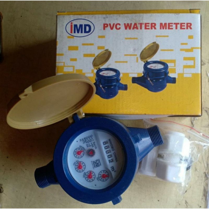 Jual Meteran Air PDAM PVC IMD 1/4 Inch PVC WATER METER Shopee Indonesia