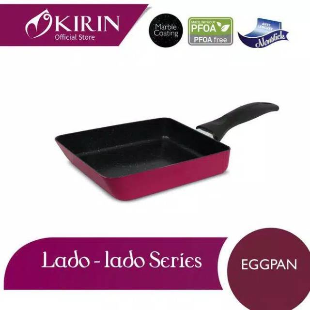 Jual Teflon Kirin Egg Pan Ladolado Series 18 Cm / Egg Pan Kirin