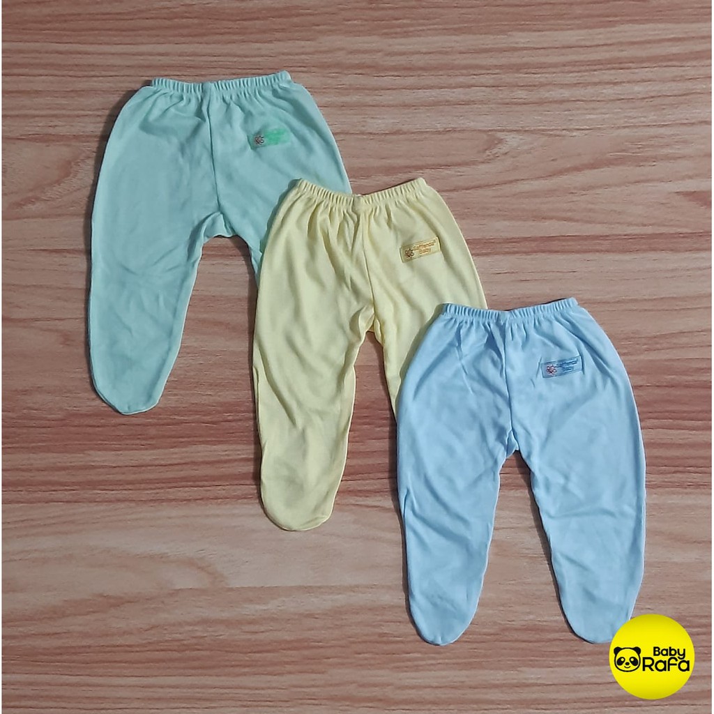Celana Panjang Bayi TUTUP KAKI POLOS size Newborn merk SNI SAFFENDA Shopee Indonesia
