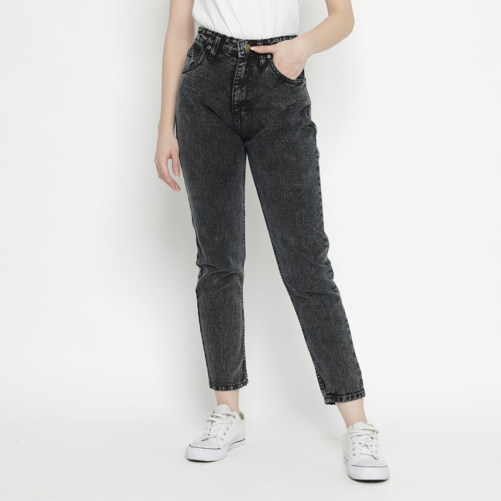 Esrocte Celana Boyfriend High Waist Jeans Wanita P04
