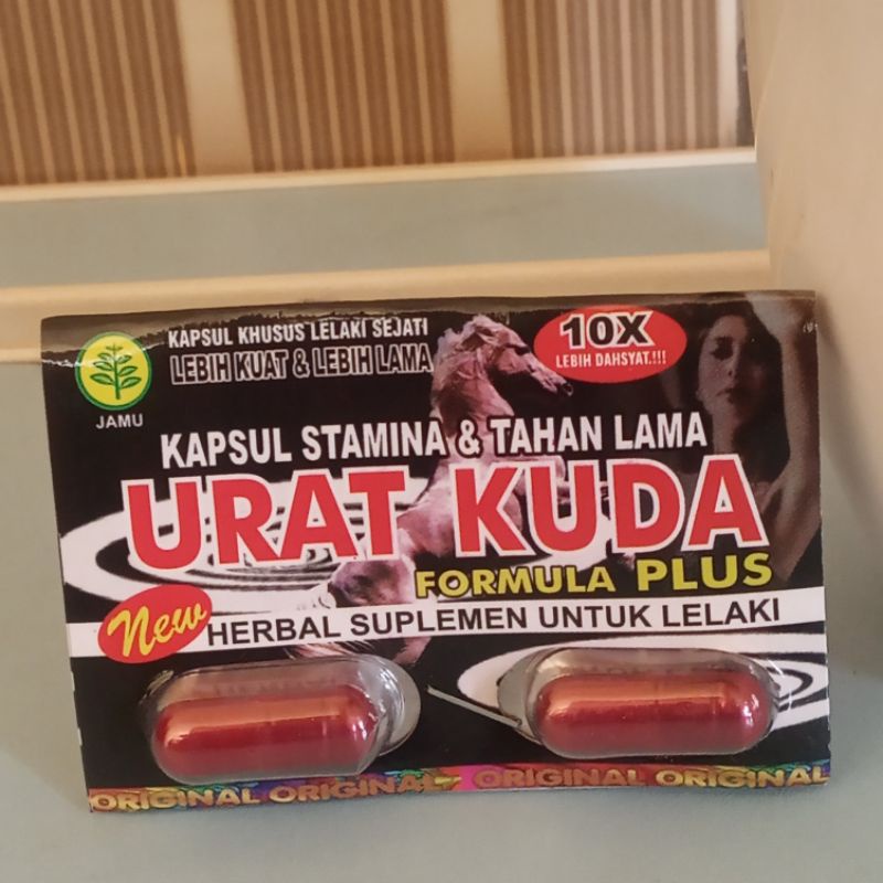 Jual URAT KUDA (KAPSUL) OBAT KUAT OBAT TAHAN LAMA (1Blister isi 2Kapsul