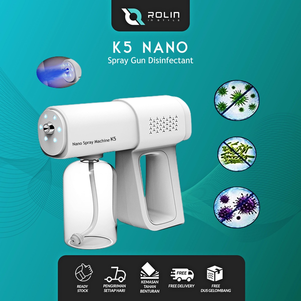 Jual K5 Nano Spray Gun Disinfectant UV Light Wireless Shopee Indonesia