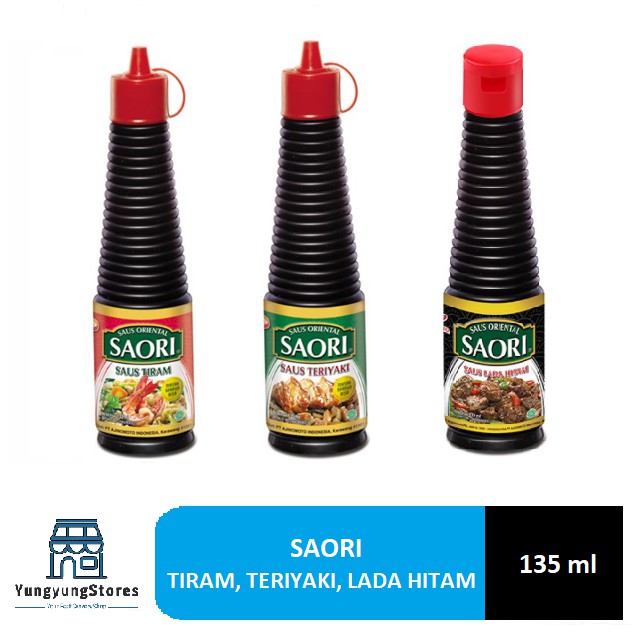Saori Saus Tiram / Teriyaki / Lada Hitam Botol 135 ml Shopee Indonesia