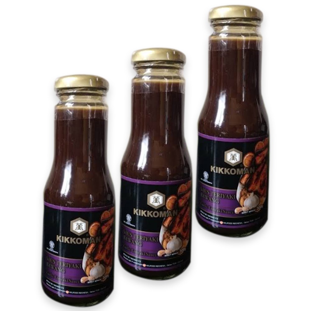 KIKKOMAN SAUS TERIYAKI BAWANG/GARLIC TERIYAKI HALAL BOTOL BELING 300gr