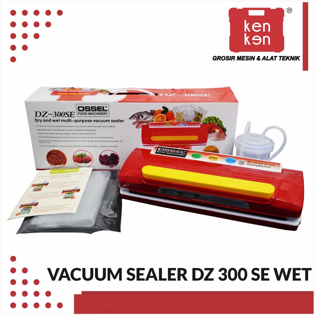 Jual Vacuum Sealer BERGARANSI Vacuum Sealer Makanan Basah Kering DZ300