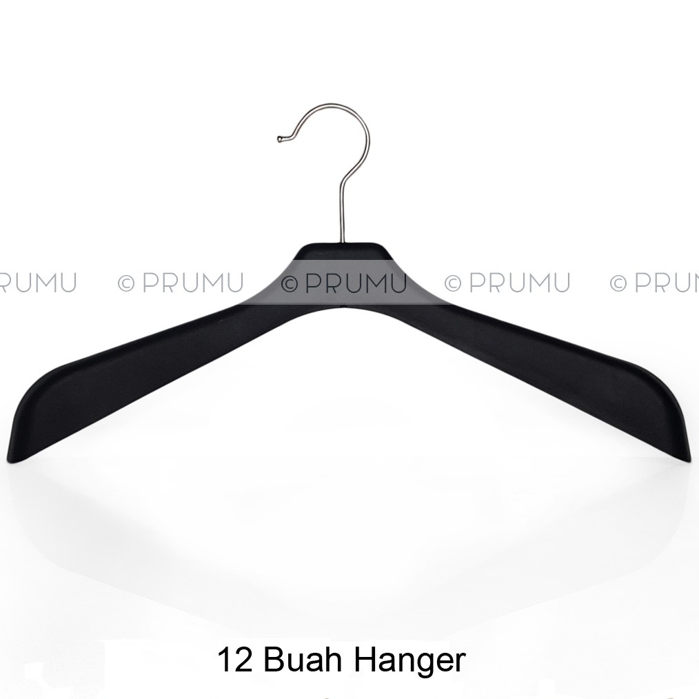 Grosir Hanger 181 Hitam Hanger Jas Gantungan Jas Plastik Hanger