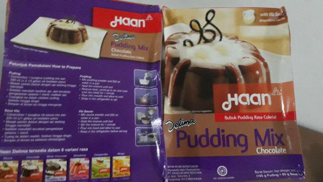 Haan Pudding Mix Chocolate Puding Coklat Delima 245 gr Shopee Indonesia