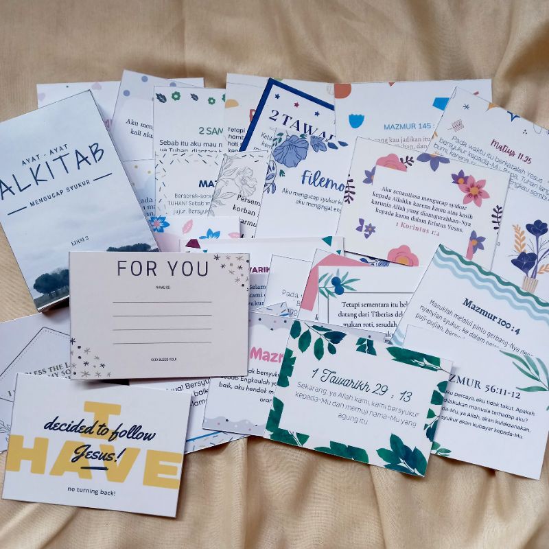 24 PCS Kartu Ayat Alkitab Mengucap Syukur EDISI 2 - bahasa indonesia |  Shopee Indonesia