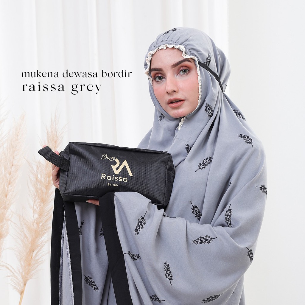 MUKENA DEWASA JUMBO FULL BORDIR MANUAL BAHAN RAYON PREMIUM SUPER ADEM