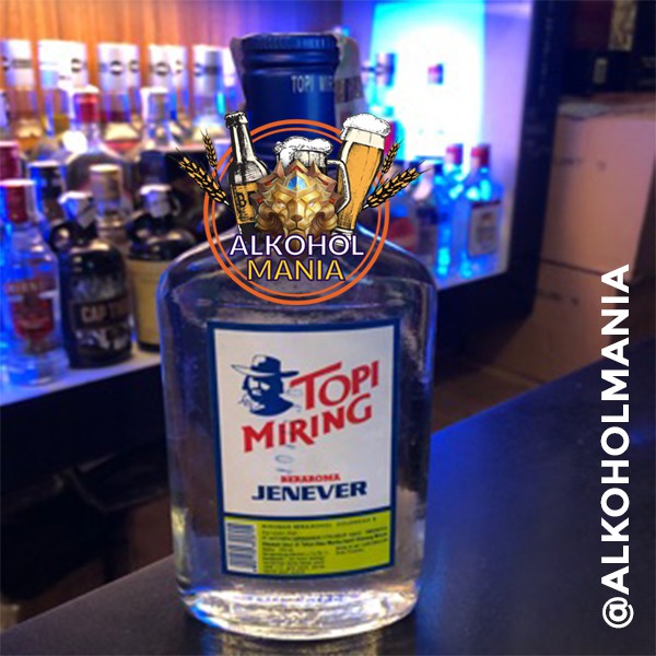 Topi Miring Jenever Kecil ALKOHOLMANIA MANTAP | Shopee Indonesia