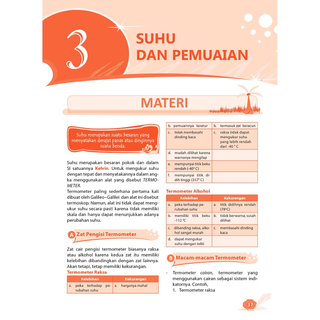 Keunggulan Alkohol Sebagai Pengisi Termometer Dibandingkan Raksa Adalah