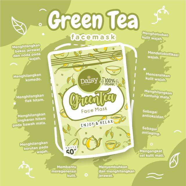 Cara Menggunakan Masker Bubuk Green Tea