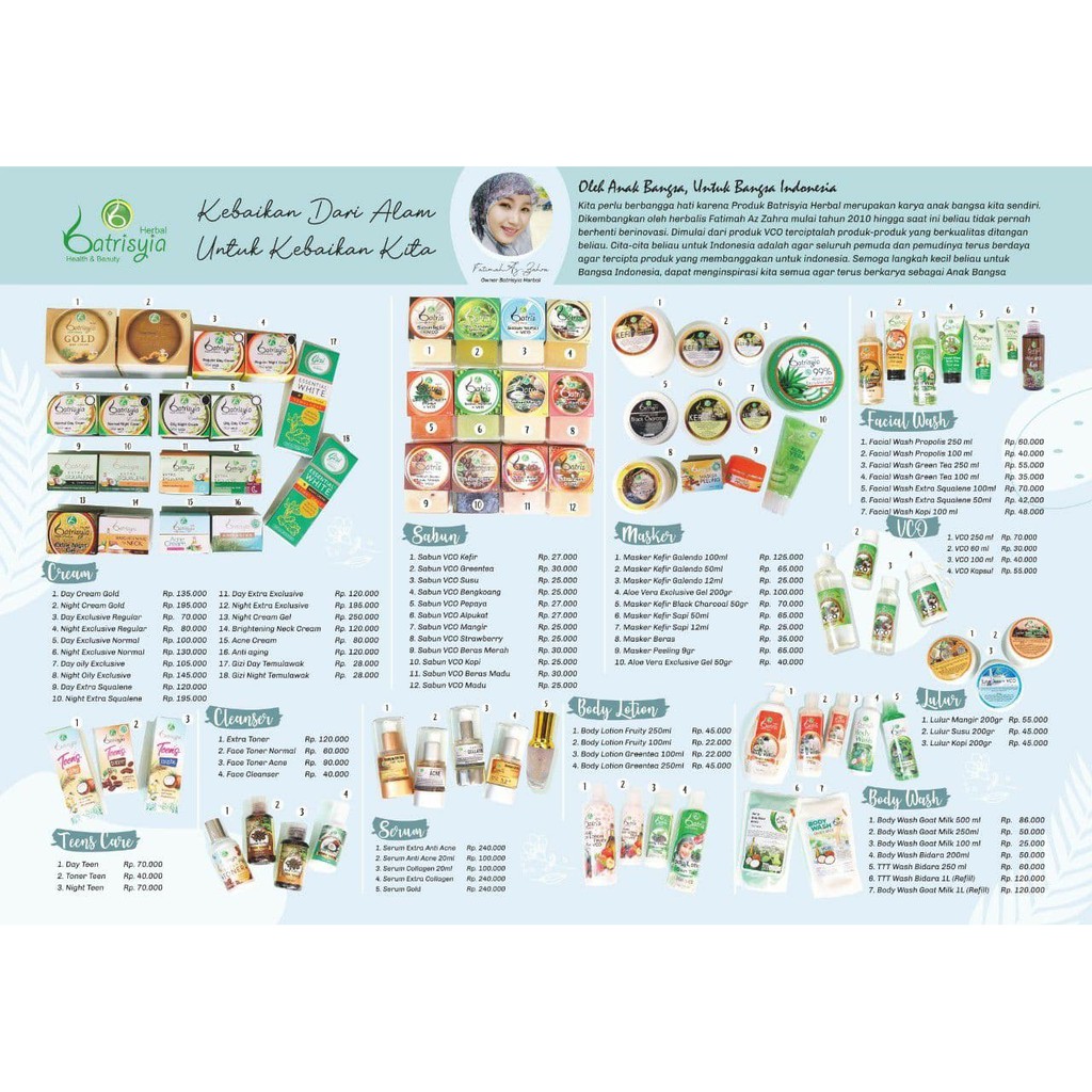 Brosur Produk Batrisyia Bisniskita | Shopee Indonesia