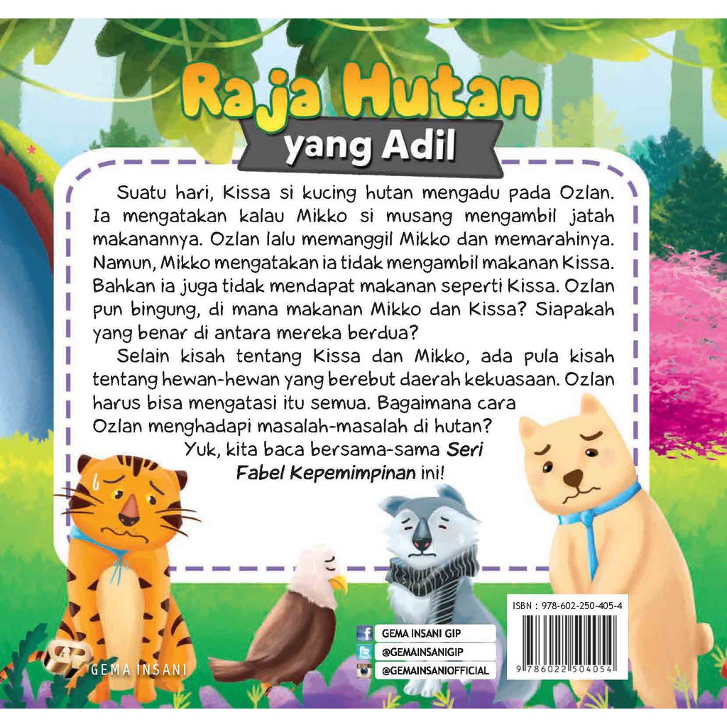 Raja Hutan Yang Adil - Seri Fabel Kepemimpinan | Shopee Indonesia