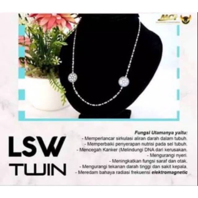 MCI PROMO LSW TWIN Kalung GELANG PENDANT MGI BESTSELLER TERLARIS BATU