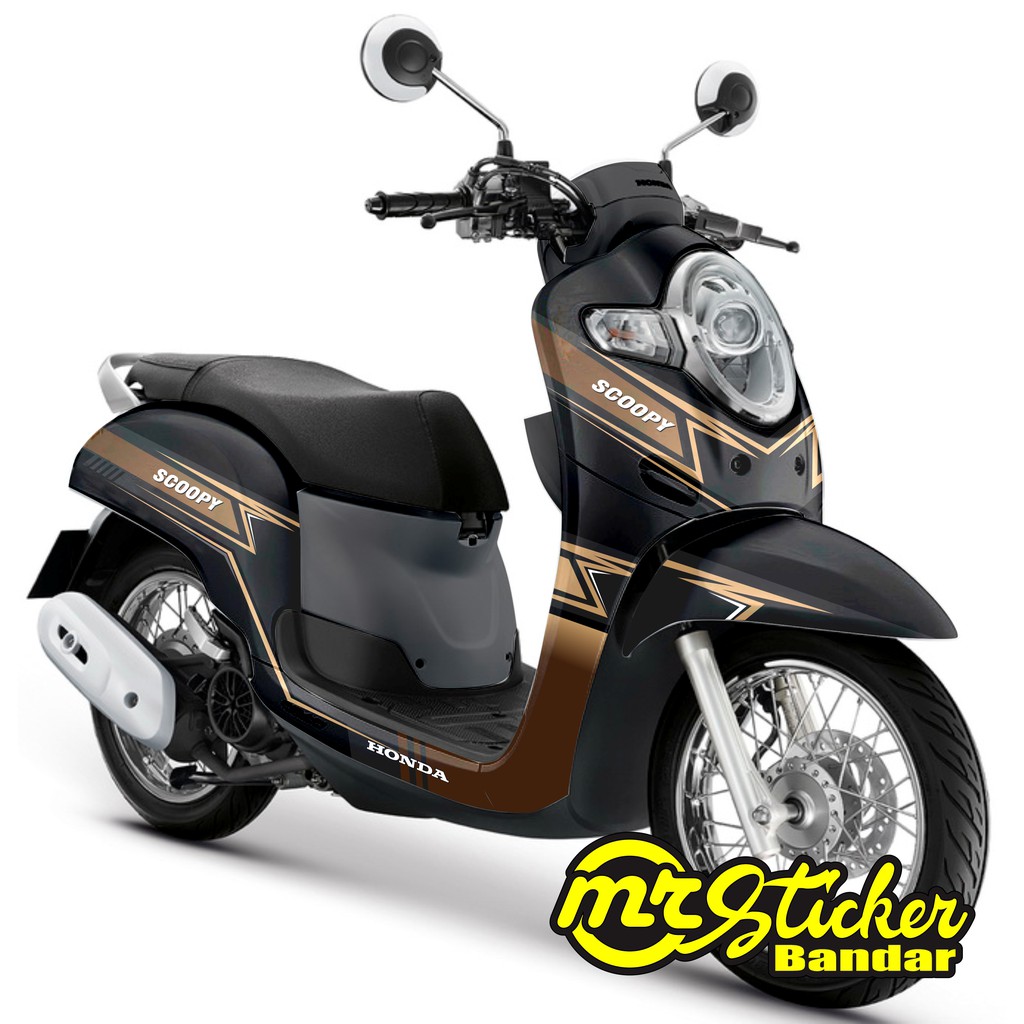 Jual Sticker Decal Full body Scoopy Grafis Kalem New Sticker Scoopy