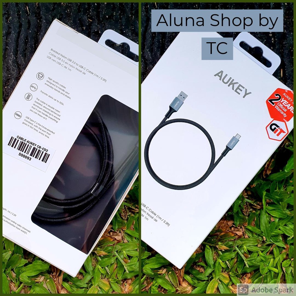 Jual Aukey Cable Cb-Cd2 Usb 3.0 To Usb C | Shopee Indonesia