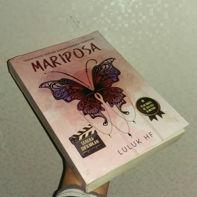 Jual Edisi TTD penulis Buku Novel Mariposa by Luluk Hf bekas kondisi