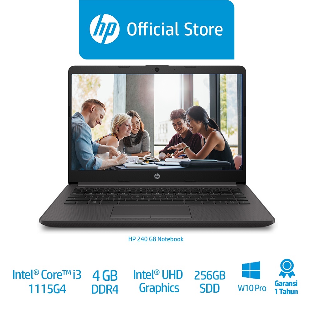 Jual [Cicilan 0 SPayLater] HP 240 G8 Notebook Laptop/14"/Intel® Core