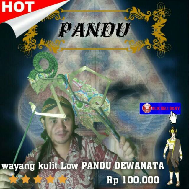 Wayang kulit Low PANDU DEWANATA | Shopee Indonesia