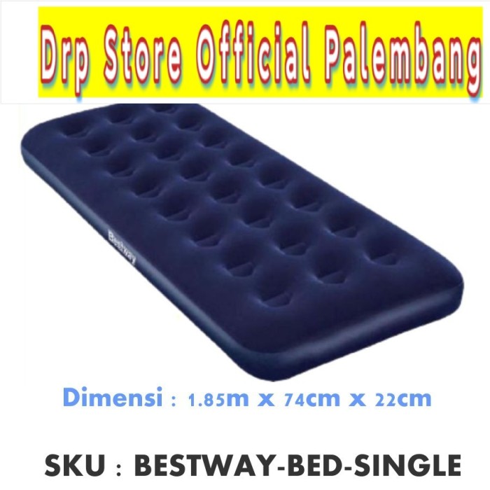 Jual Bestway Flocked Air Bed Single Kasur Ranjang Angin Untuk Di Kamar