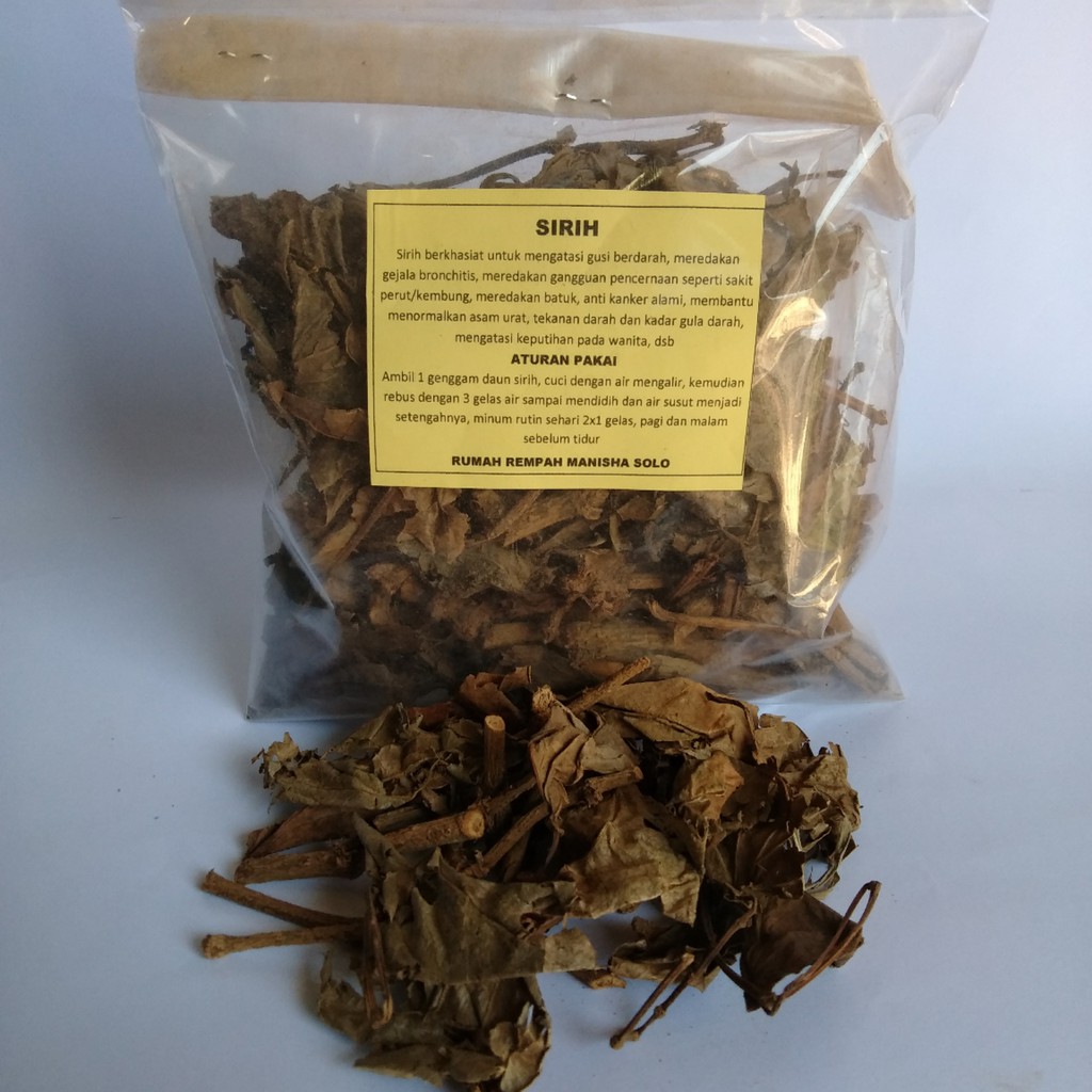 Daun Sirih Kering 100gr Shopee Indonesia