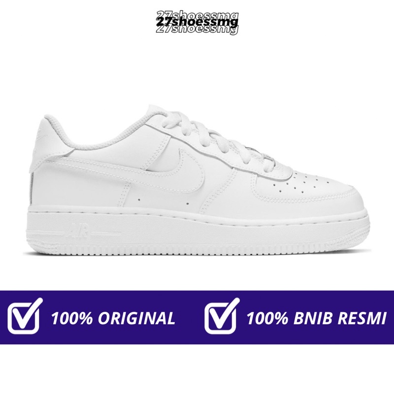 Jual Nike Air Force 1 '07 Lv8 Triple White Womens Gs 100% Original Resmi Nike Store | Shopee Indonesia