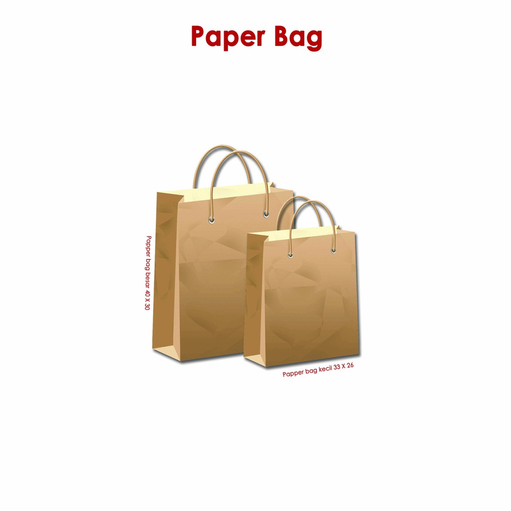 Jual Paper Bag Coklat Polos - Per Biji | Shopee Indonesia