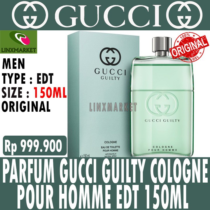 Jual Original Parfum Gucci Guilty Cologne Pour Homme Edt 150Ml Big Size | Shopee Indonesia