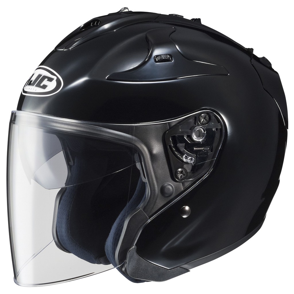 Jual Helm HJC FG Jet Black Glossy Half Face Indonesia