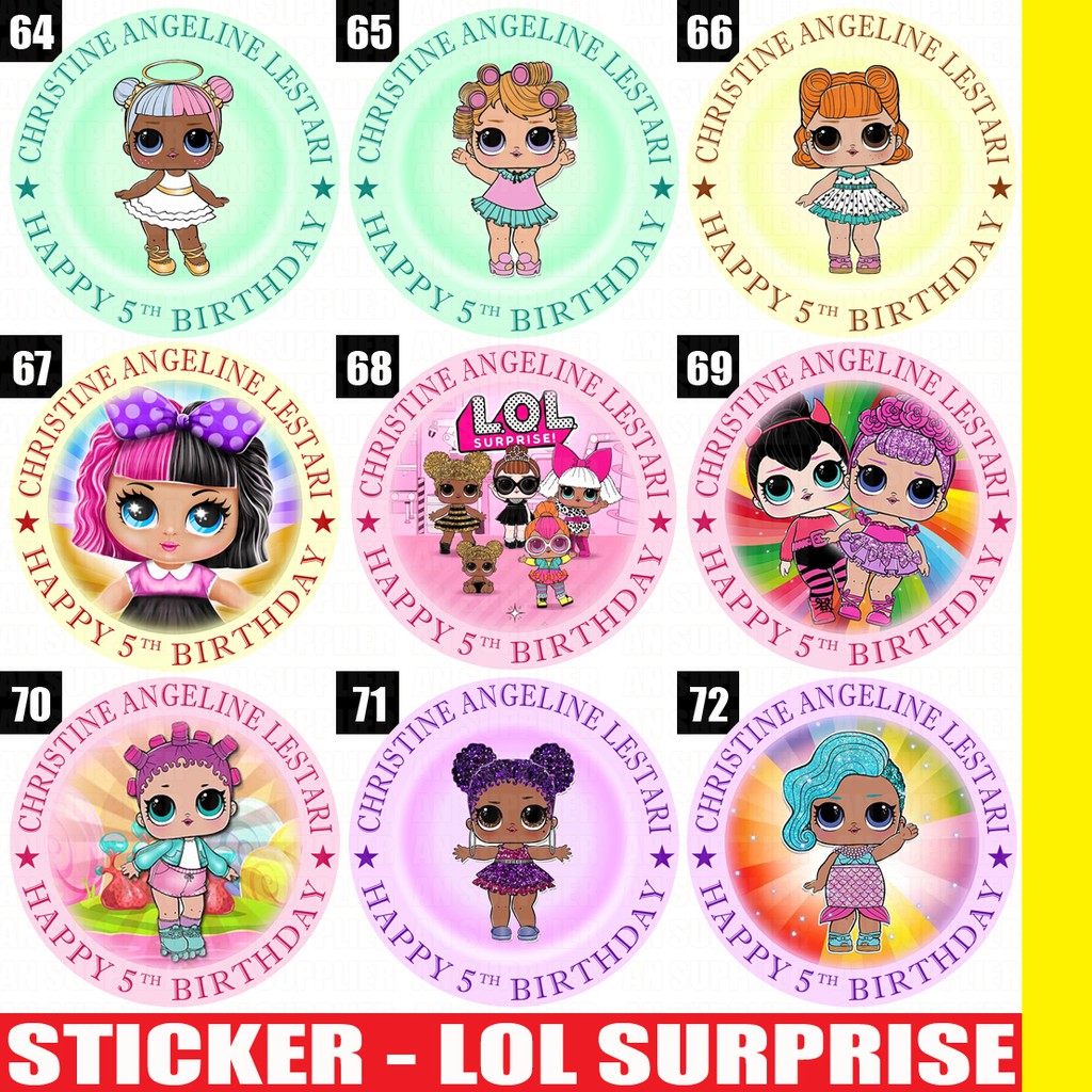 Stiker Ulang Tahun Anak Lol Luar Biasa Banner Ultah Anak Lol Erlie Decor