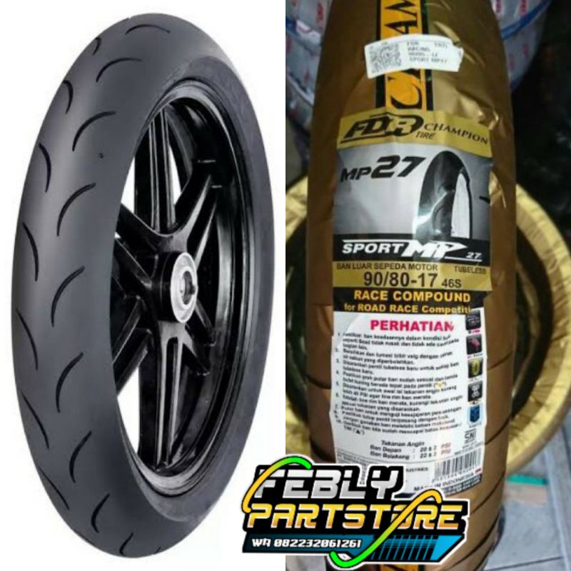 Jual Ban Fdr Sport Mp27 90/80 Ring 17 Ban Luar Fdr Mp27 17 90/80 Ban Dubless Fdr Sport Mp27 90/80 Ring 17 Soft Ban Motor Balap Race Mp27 90/80 Ring 17 | Shopee Indonesia
