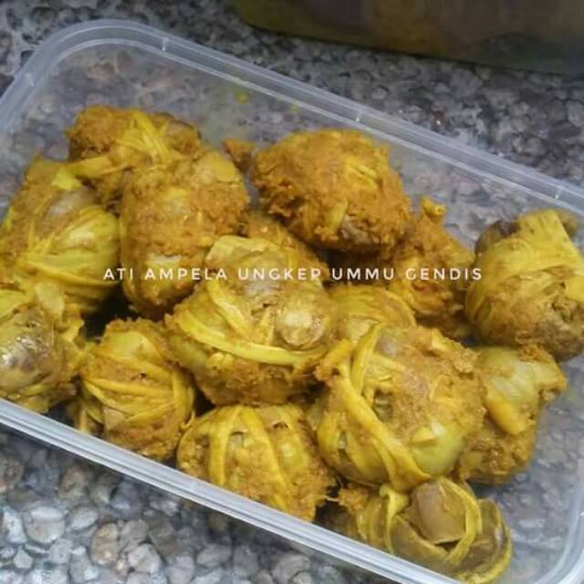 Ati Ampela Ungkep bumbu kuning, ati ampela ayam ungkep,frozen food