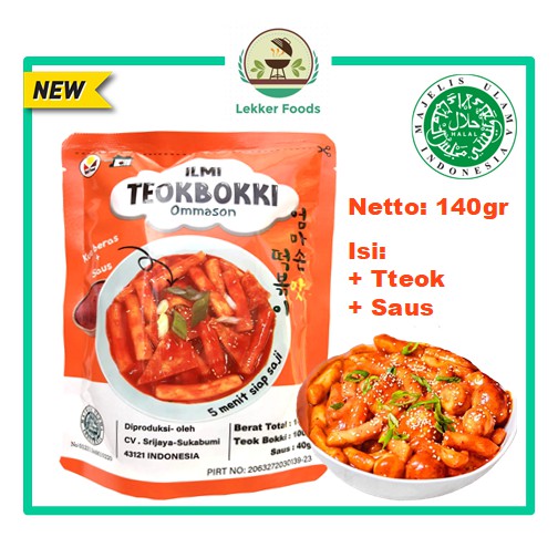lekker 500 2023 Jual Ilmi Teokbokki Ommason 140Gr Halal Instan Topoki Tokpoki Korean Rice Cake Indonesia|Shopee Indonesia
