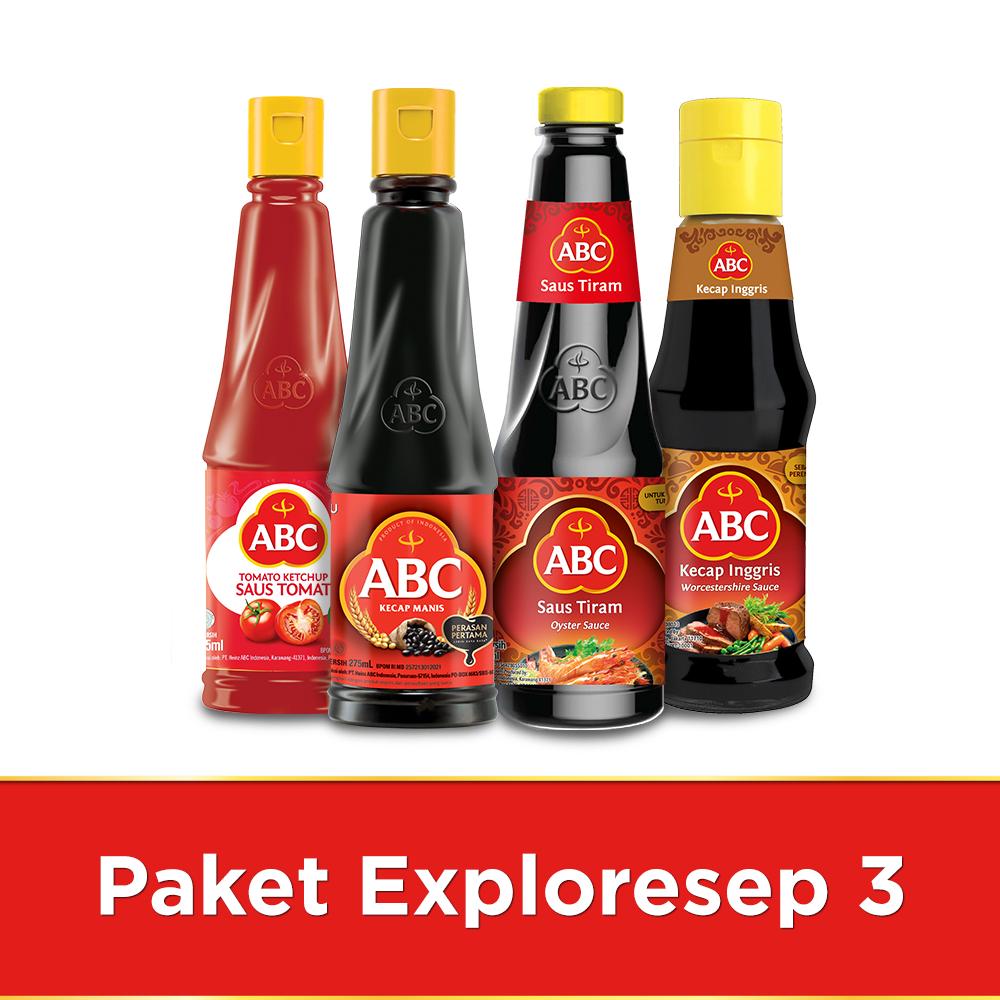 ABC Kecap Manis + Saus Tomat + Saus Tiram + Kecap Inggris Paket
