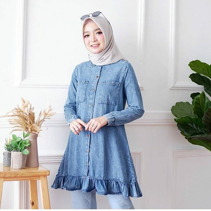 Tunik Wanita Model Terbaru / Baju Muslim / Fashion Wanita