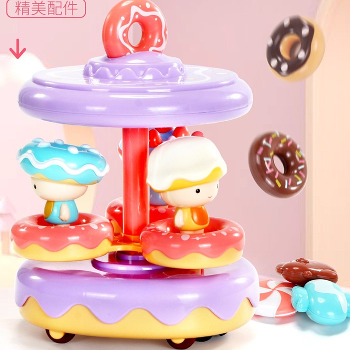 Kado Anak Mainan Taman Boneka Donat Berputar 90029 / MINI CANDY