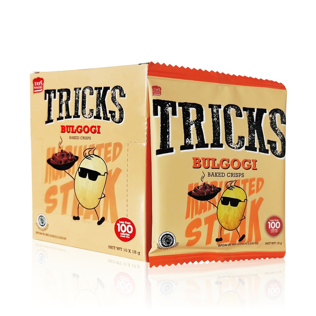 Tricks Crisps 10 x 18g BULGOGI Potato Baked Crisps Shopee Indonesia