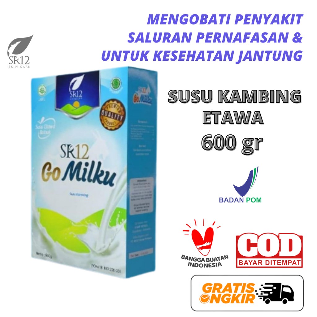 Susu Kambing Etawa Bubuk GOMILKU SR12 Mengobati Penyakit Saluran Pernafasan  Sakit jantung Halal BPOM | Shopee Indonesia