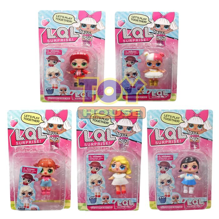 Jual Mainan Anak Perempuan Boneka Lol Kecil Satuan 1 Pcs Kemasan Mika | Shopee Indonesia