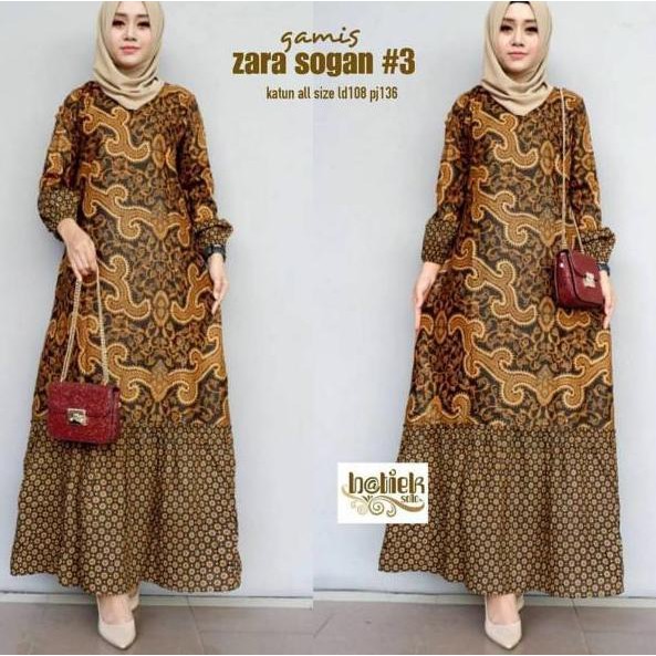 10+ Ide Gamis Batik Modern Terbaru 2019 Nikies Diary