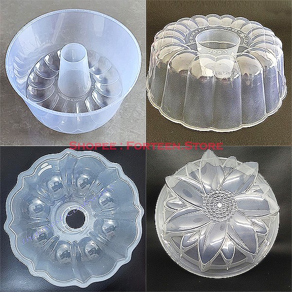 Cetakan Puding Plastik Aneka Motif Loyang Pudding Agar Ager Gelombang