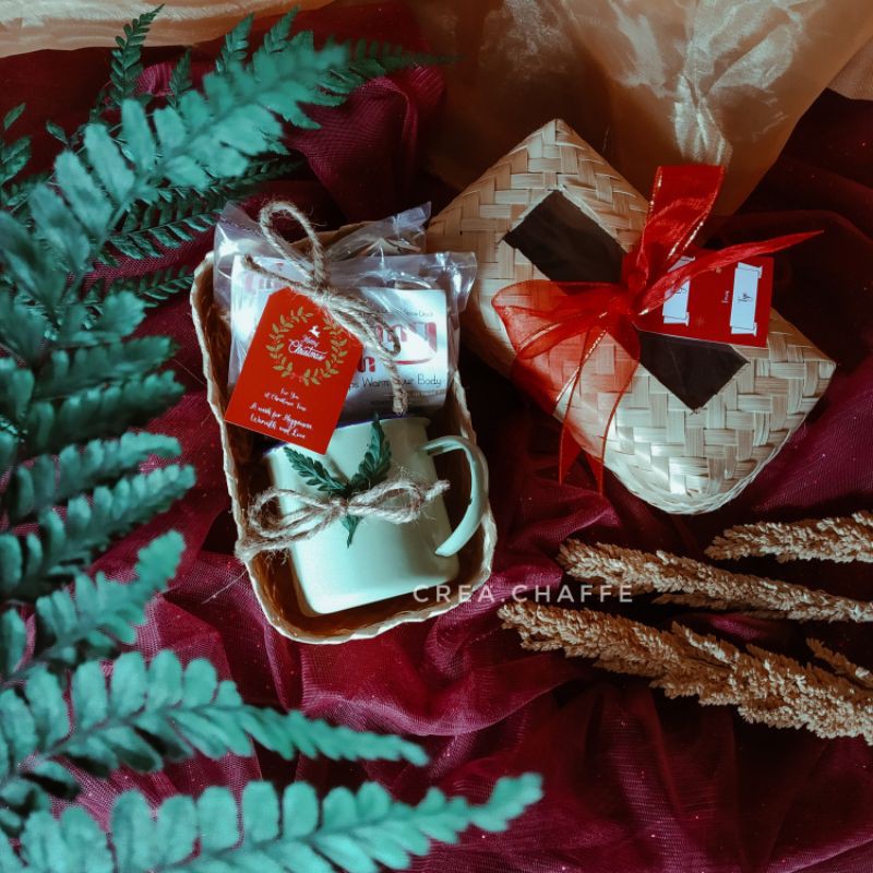 Mini Hampers Tahun baru Natal Wedang Uwuh & Mug Enamel