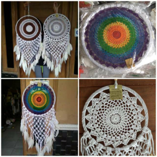 Jual MACRAME DREAMCATCHER SHABYCHIC DREAM CATCHER JUMBO BESAR MACRAME