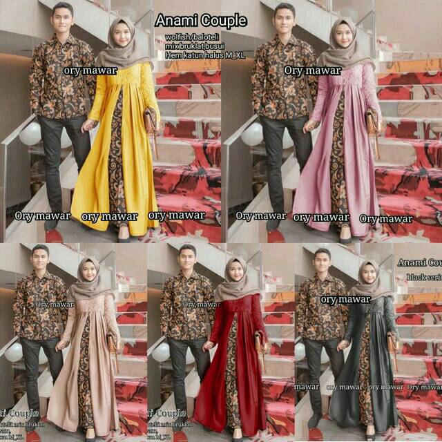 Batik permata kebaya brukat gamis syari sarwendah Couple Shopee