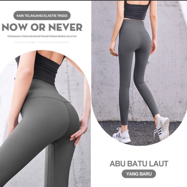 Jual Reytorrm Yoga Legging Celana Olahraga Wanita High Waist Polos Yoga&Running Sport | Shopee Indonesia